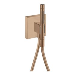 hansgrohe Portereinh Axor Starck Organic m Stabhandbrause 2jet, Schl, 120x120mm, b r gol