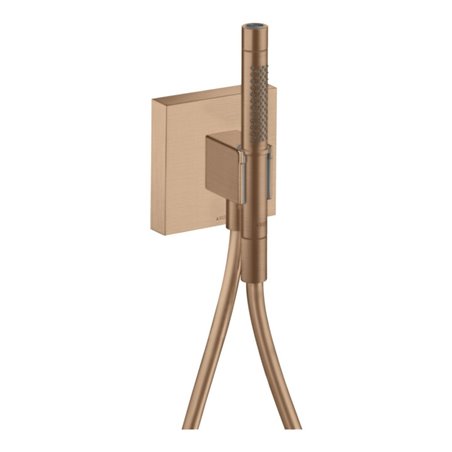 hansgrohe Portereinh Axor Starck Organic m Stabhandbrause 2jet, Schl, 120x120mm, b r gol