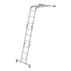 MUNK Aluminium-Vielzweckleiter vierteilig mit nivello ® -Traverse