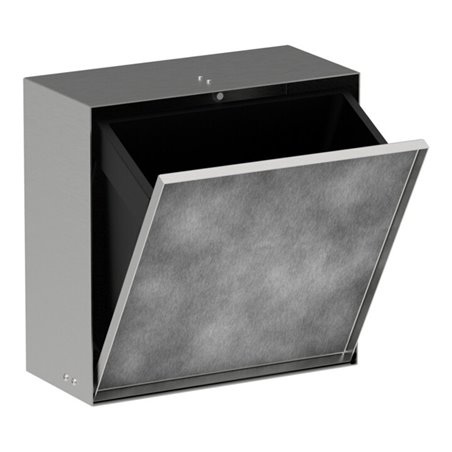 hansgrohe XtraStoris Rock EB-Abfalleimer 300x300x140mm, m befl. T., ES Optic