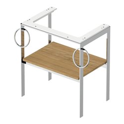 Duravit Waschtisch-Konsole White Tulip 68,4x45cm, E Nat mass, Me, 2 HTH, bo