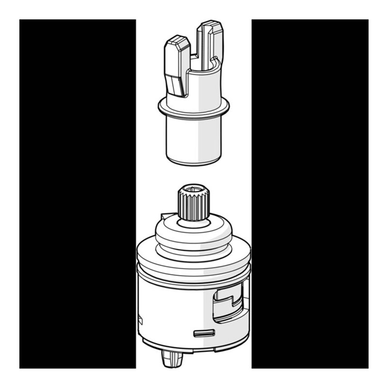Hansa Kartusche mit Keramikscheiben