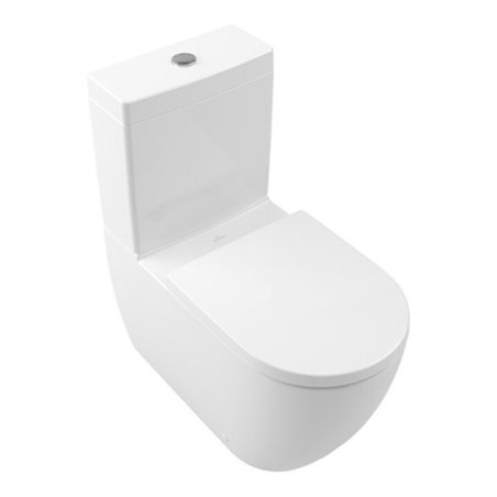 V&B Stand-WC-Kombi. TwFl Subway 3.0 37x71cm, spülrandlos, weiß