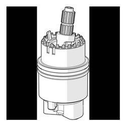 Hansa Kartusche 4.0 Niederdruck, mit Keramikscheiben