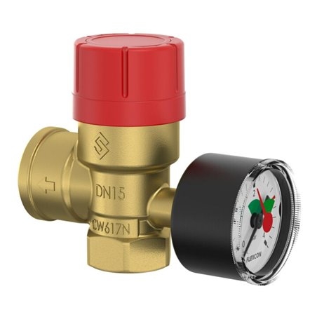 Flamco Meibes Sicherheitsventil Prescomano Rp 1/2, 2,5 bar, 50 kW, nach TRD 721