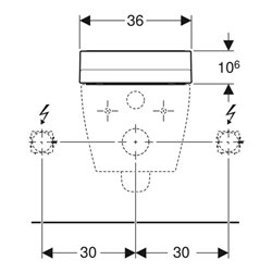 Geberit WC-Aufs. AquaClean Tuma Classic Spezialanfertigung, weiß