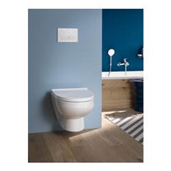 Duravit Wand-WC, Tiefspüler No. 1 Compact 36,5x48cm, 4,5 l, Rimless, weiß