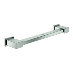 Grohe Wannengriff Essentials Cube 39,2cm, verd. Befestigung, supersteel