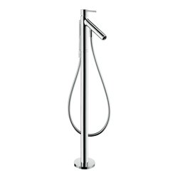 hansgrohe Wannen-Einhebelmischer Axor Starck A 156mm, bodensteh., m Pin-Griff, chr