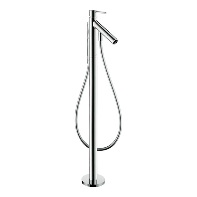 hansgrohe Wannen-Einhebelmischer Axor Starck A 156mm, bodensteh., m Pin-Griff, chr