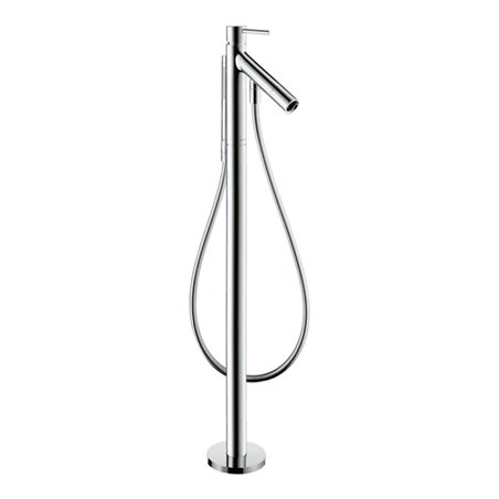 hansgrohe Wannen-Einhebelmischer Axor Starck A 156mm, bodensteh., m Pin-Griff, chr