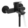 hansgrohe Einhebel-Wannenarmatur Logis mattschwarz, AP, Ausladung 194mm