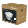 Duravit Wand-WC-Set No. 1 Compact mit WC-Sitz, Rimless, weiß