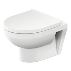 Duravit Wand-WC-Set No. 1 Compact mit WC-Sitz, Rimless, weiß