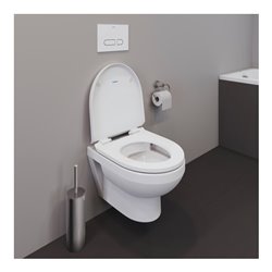 Duravit Wand-WC-Set No. 1 Compact mit WC-Sitz, Rimless, weiß