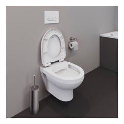 Duravit Wand-WC-Set No. 1 Compact mit WC-Sitz, Rimless, weiß