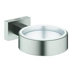 Grohe Halter Essentials Cube superst., f Glas, Seifenspender/-schale