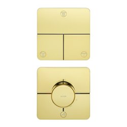 hansgrohe Ventil Axor ShowerSelect ID UP, 3 Verbaucher, softsqua, pol. gol opt