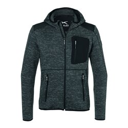 Kübler Strickjacke Light anthrazit/schwarz Form 1441