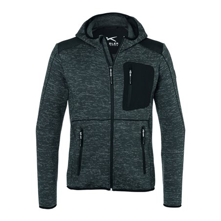 Kübler Strickjacke Light anthrazit/schwarz Form 1441