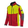 Kübler Strickjacke FOREST rot/gelb Form 1650