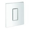Grohe Abdeckplatte 42377 mit Drucktaste alpinweiss