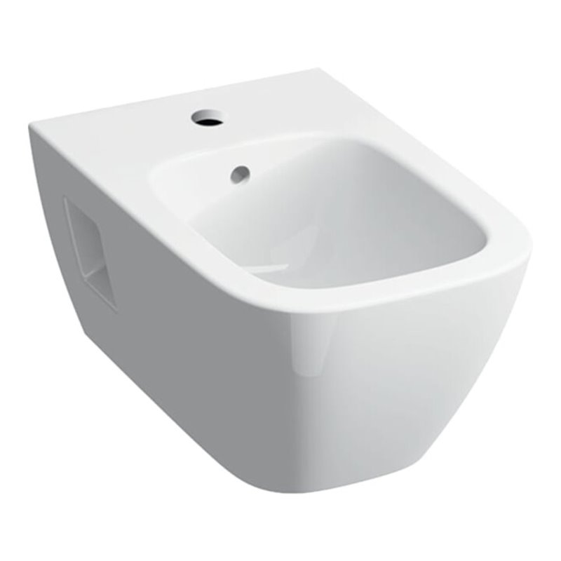 Geberit Wand-Bidet Renova Plan KeraTect/we, teilgeschl. F., m Überlauf