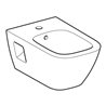 Geberit Wand-Bidet Renova Plan KeraTect/we, teilgeschl. F., m Überlauf