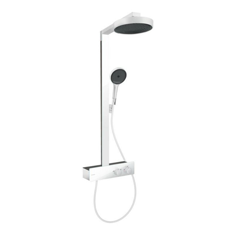 hansgrohe Brause-Set Rainfinity m Thermostat, Brausekopf 250mm, mattweiß