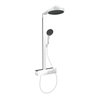 hansgrohe Brause-Set Rainfinity m Thermostat, Brausekopf 250mm, mattweiß