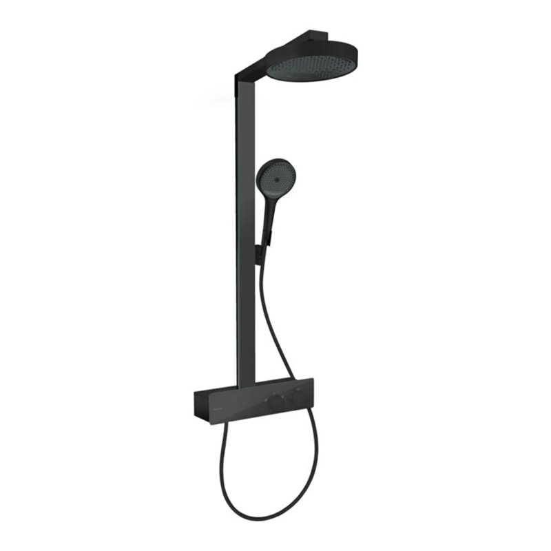 hansgrohe Brause-Set Rainfinity m Thermostat, Brausekopf 250mm, mattschwarz