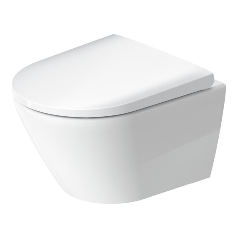 Duravit Wand-WC, Tiefspüler Compact D-Neo 37x48cm, 4,5 l, Rimless, weiß