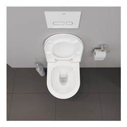 Duravit Wand-WC, Tiefspüler Compact D-Neo 37x48cm, 4,5 l, Rimless, weiß
