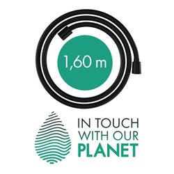 hansgrohe Brauseschlauch Designflex 1600mm, mattschwarz