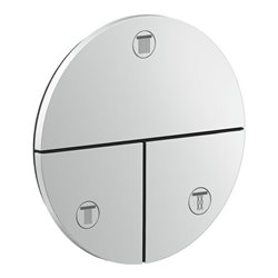 hansgrohe Ventil Axor ShowerSelect ID UP, 3 Verbaucher, rund, Brushed Nickel