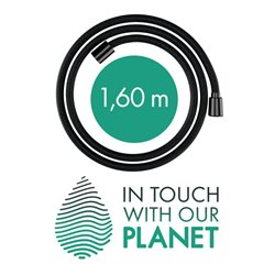 hansgrohe Brauseschlauch Designflex 1600mm, brushed black chrome