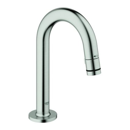 Grohe Waschtisch-Standventil Uni., C-Ausl, Ausl. 11,3cm, supersteel