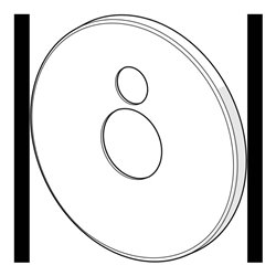 Hansa Deckplatte 59914556 d 170 mm chr