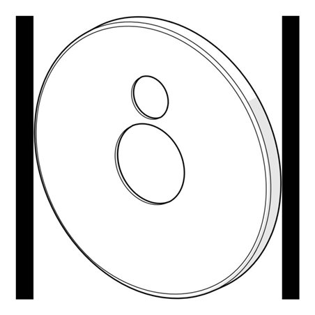 Hansa Deckplatte 59914556 d 170 mm chr