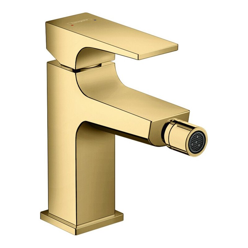 hansgrohe Bidet-Einhebelmischer Metropol m HG, Pus-Op-Abl, A 129mm, pol. gol opt