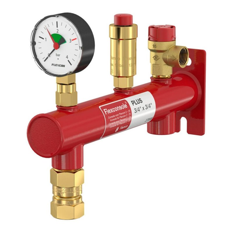 Flamco Wandbefestigung Flexconsole Plus Rp 3/4xRp 3/4, m Flexf.-Schnellkpl., 3 b