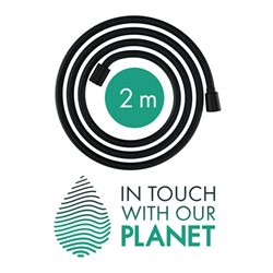 hansgrohe Brauseschlauch Designflex 2000mm, mattschwarz