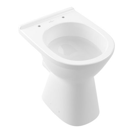 V&B Stand-WC, Tiefspüler VICARE 35,5x48cm, D-Flush, Abg. waag., weiß