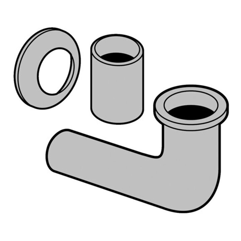 V&B Anschlussstutzen verchromt, für Urinal