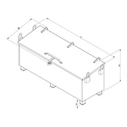 STIER Werkzeugkiste Stahl, anthrazitgrau