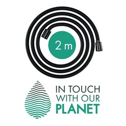 hansgrohe Brauseschlauch Designflex 2000mm, brushed black chrome