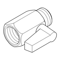 Grohe Vorabsperrung 42116 für Warmwasser für Europlus E UP-Einbaukasten chrom