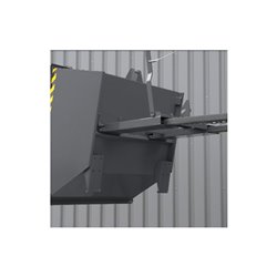 STIER Kippbehälter, niedrige Bauhöhe, anthrazitgrau