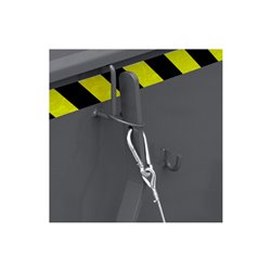 STIER Kippbehälter, niedrige Bauhöhe, anthrazitgrau