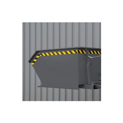 STIER Kippbehälter, niedrige Bauhöhe, anthrazitgrau